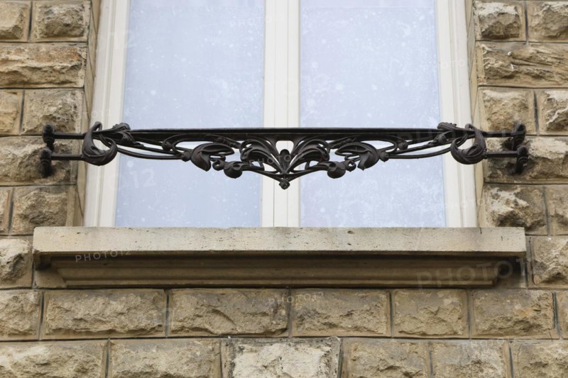 Window railings and balconies on residential buildings designed by Hector Guimard in the Art Nouveau style and produced in the municipal metal foundry Fonderies de Saint-Dizier, Saint-Dizier, Haute-Marne department, Grand Est region, France, Europe