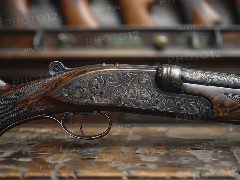 Hunting rifle, sporting rifle, AI generated