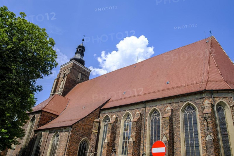 Roman Catholic parish church of St Peter and Paul, an important Gothic building in Namyslow (Namslau), Opole Voivodeship, Poland, Europe