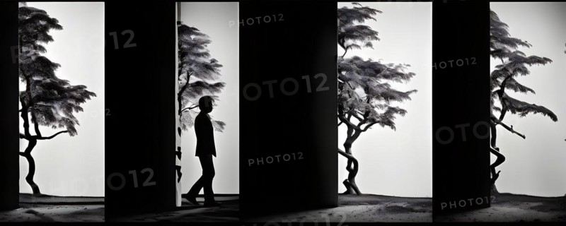 AI generated sequence of photos transitioning through a range of digital distortions symbolizing the process of change and evolution