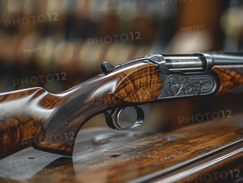 Hunting rifle, sporting rifle, AI generated