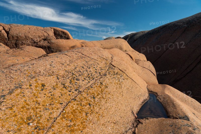 Red granite, rocky coast, Havsvidden, Geta, Aland, Aland Islands, Finland, Europe