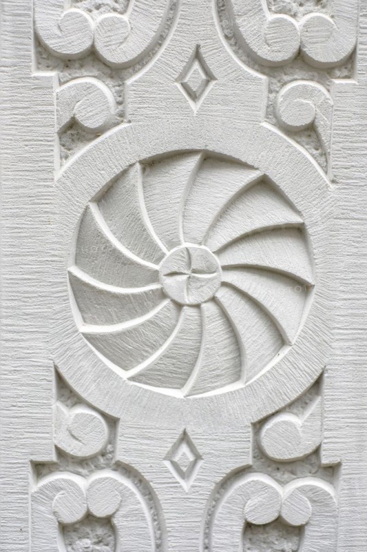 Symbolic image: Historical ornamentation, stonemasonry, here using the example of a heritage-protected building in the old town centre of Lindau (Lake Constance), Bavaria, Germany, Europe