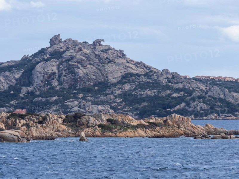 Bear rock of Palau, landmark for sailors, near Palau, Sardinia, Italy, Europe