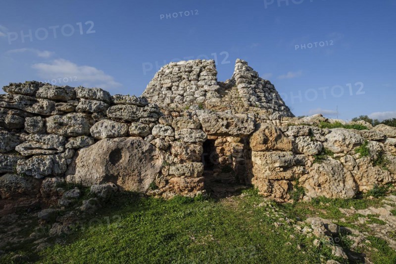 Cornia Nou, conical talayot and attached building, Mao, Menorca, Balearic Islands, Spain, Europe