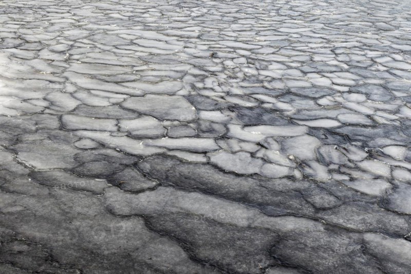 Winter, ice pattern formation, Chateauguay River, Province of Quebec, Canada, North America