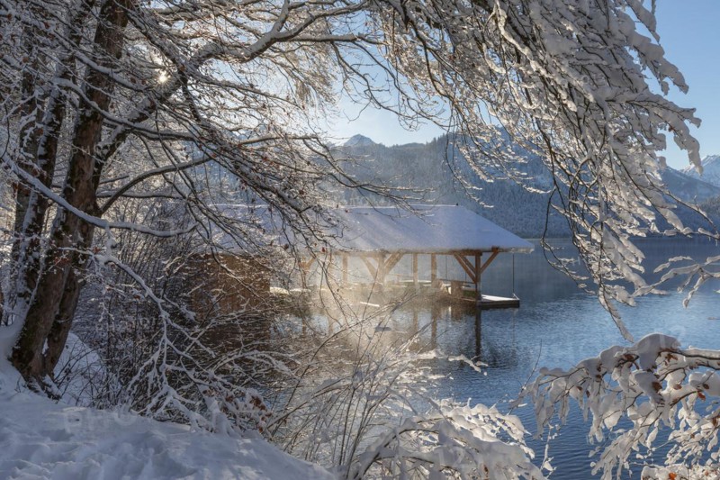 Hotel Alpenrose am Alpsee, Schwangau, Ostallgaeu, Swabia, Bavaria, Germany, Schwangau, Ostallgaeu, Bavaria, Germany, Europe