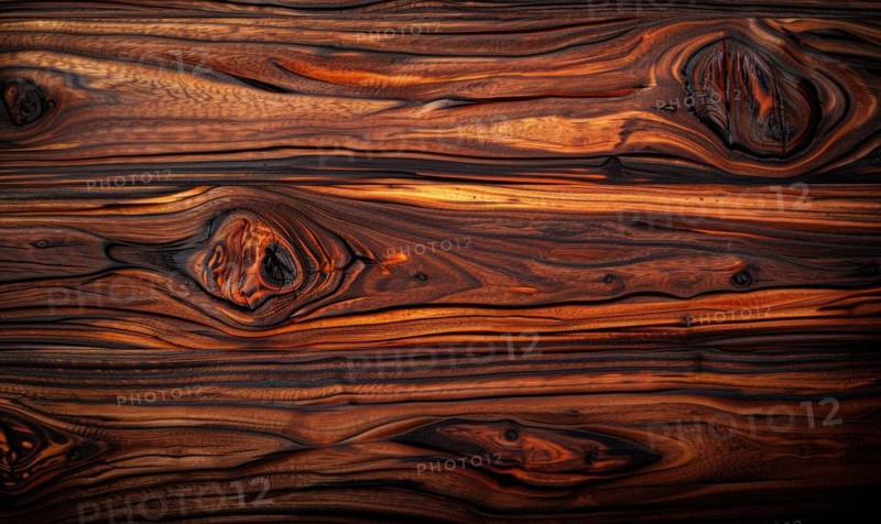 Background made of exotic tigerwood veneer AI generated