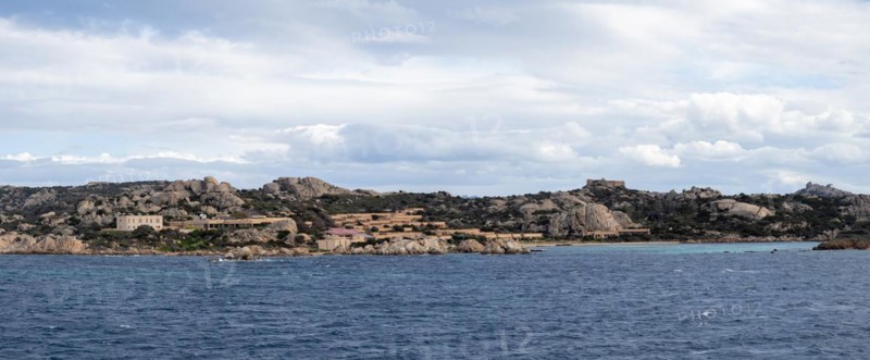 Rocky coast, panoramic view, near Palau, Sardinia, Italy, Europe