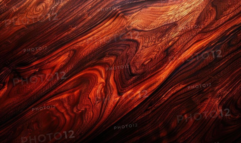 Background made of exotic tigerwood veneer AI generated