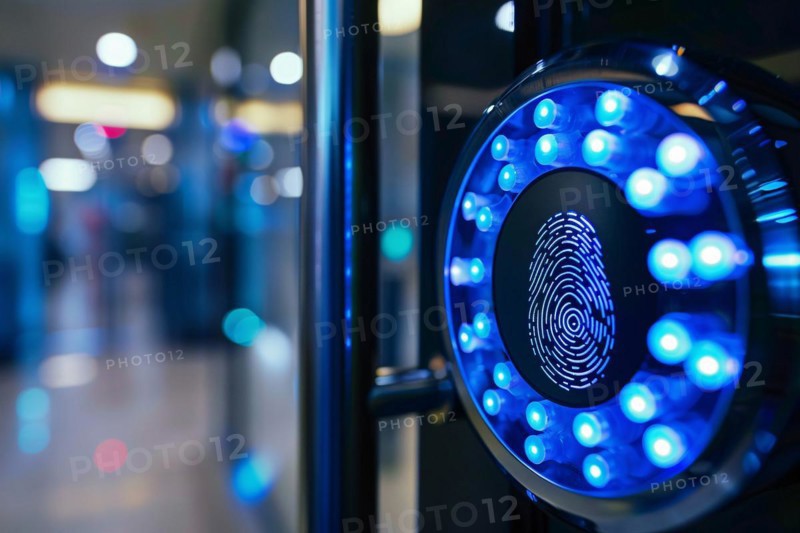 Fingerprint security device. KI generiert, generiert, AI generated