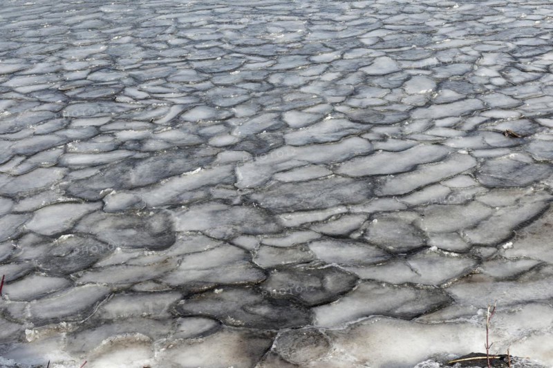 Winter, ice pattern formation, Chateauguay River, Province of Quebec, Canada, North America