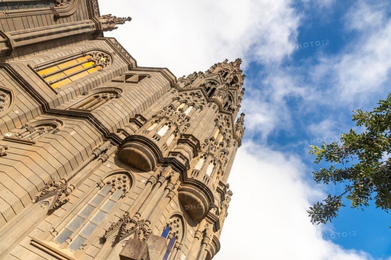 The beautiful Church of San Juan Bautista, Gothic Cathedral of Arucas, Gran Canaria, Spain, Europe
