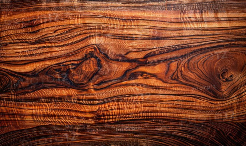 Background made of exotic tigerwood veneer AI generated