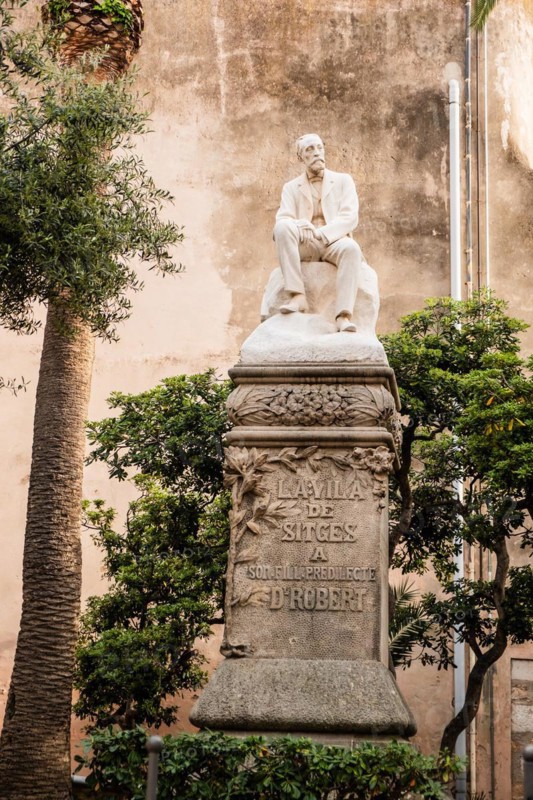 Monument in Sitges, Spain, Europe