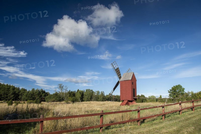 Windmill, Geta, Aland, or Aland Islands, Gulf of Bothnia, Baltic Sea, Finland, Europe