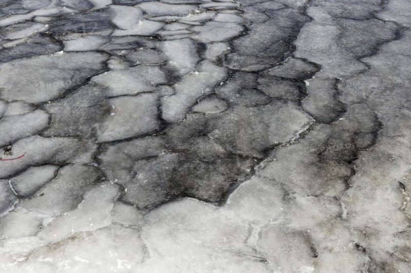 Winter, ice pattern formation, Chateauguay River, Province of Quebec, Canada, North America