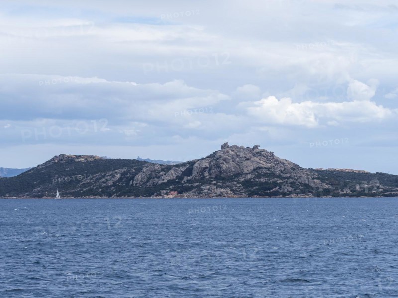 Bear rock of Palau, landmark for sailors, near Palau, Sardinia, Italy, Europe