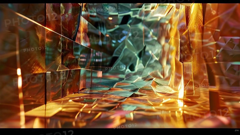 AI generated sequence of photos transitioning through a range of digital distortions symbolizing the process of change and evolution