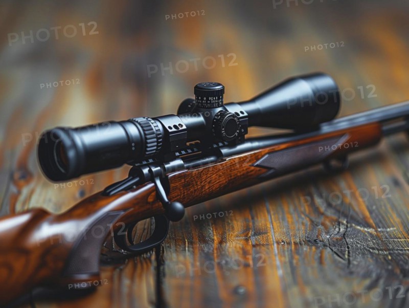 Hunting rifle, sporting rifle, AI generated