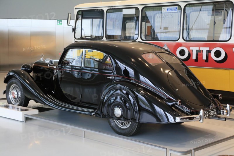 Mercedes-Benz 320 streamlined saloon from 1939, Mercedes-Benz Museum, Stuttgart, Baden-Wuerttemberg, Germany, Europe