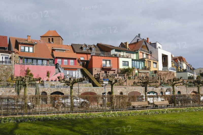 Town view, Modern and old buildings, Waren, Mueritz, Mecklenburg Lake District, Mecklenburg, Mecklenburg-Vorpommern, Germany, Europe