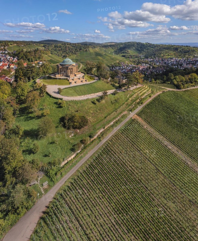 Burial chapel in the vineyards near Stuttgart-Rotenberg, Baden-Wuerttemberg, Germany, Rotenberg, Baden-Wuerttemberg, Germany, Europe