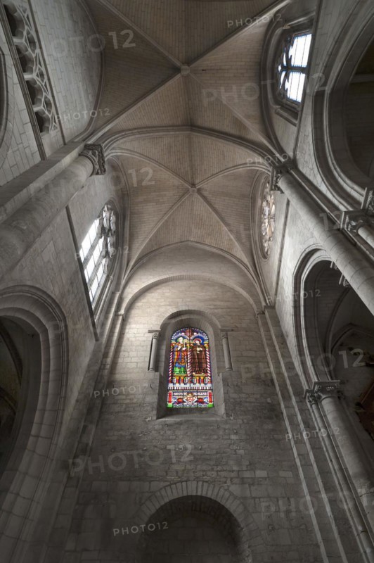 Vaults of Notre Dame de l'Assomption Cathedral, Lucon, Vendee, France, Europe