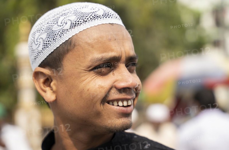 GUWAHATI, INDIA, APRIL 11: Muslim arrives to perform Eid al-Fitr prayer at Eidgah in Guwahati, India on April 11, 2024. Muslims around the world are celebrating the Eid al-Fitr holiday, which marks the end of the fasting month of Ramadan