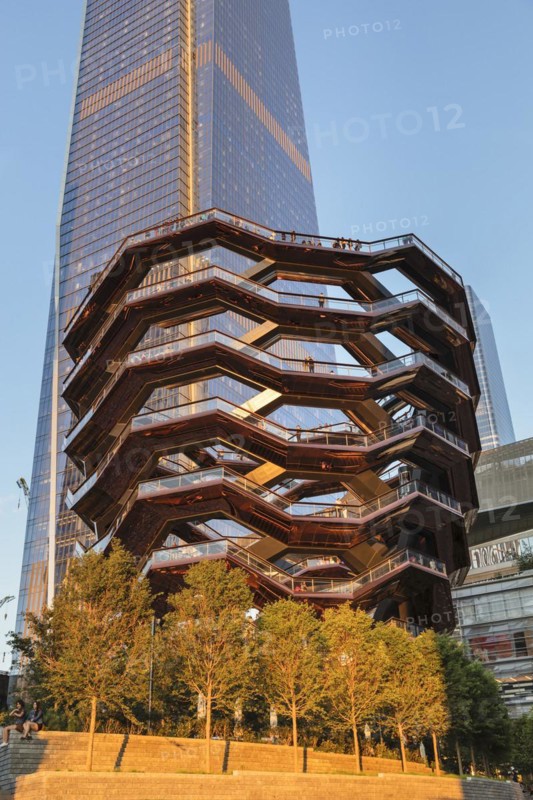The Vessel, walk-in artwork by British designer Thomas Heatherwick, Hudson Yards, New York City, New York State, USA, New York City, New York, USA, North America