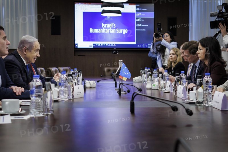 Annalena Baerbock (Alliance 90/The Greens), Federal Foreign Minister, photographed during a meeting with Benjamin Netanyahu, Prime Minister of the State of Israel, in Jerusalem, 17 April 2024. Photographed on behalf of the Federal Foreign Office