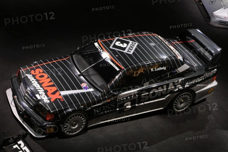 AMG-Mercedes 190 E 2.5-16 Evolution II DTM touring car, Mercedes-Benz Museum, Stuttgart, Baden-Wuerttemberg, Germany, Europe