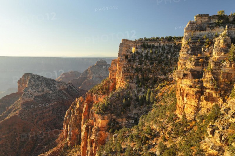 View of the Angels Window at Cape Royal, North Rim, Grand Canyon National Park, Arizona, United States, USA, Grand Canyon, Arizona, USA, North America