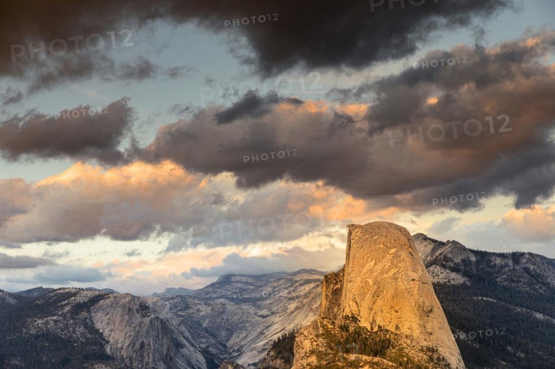 Half Dome at sunset Yosemite National Park, California, United States, USA, Yosemite National Park, California, USA, North America
