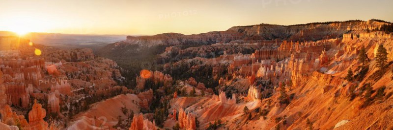 Bryce Amphitheatre at sunrise, Bryce Canyon National Park, Colorado Plateau, Utah, United States, USA, Bryce Canyon, Utah, USA, North America