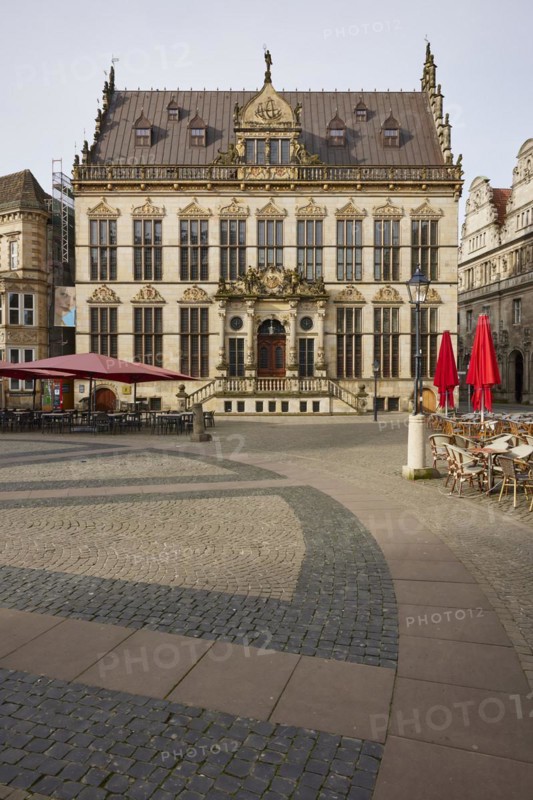 Chamber of Industry and Commerce, IHK for Bremen and Bremerhaven in Schuetting on Bremen Market Square in Bremen, Hanseatic City, Federal State of Bremen, Germany, Europe
