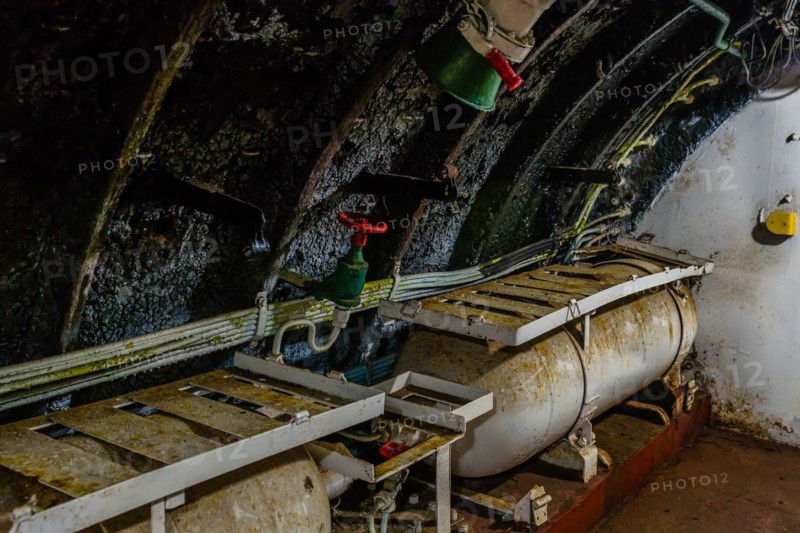 Interior of North Korean submarine on display at Unification Park in Gangneung, South Korea, Asia