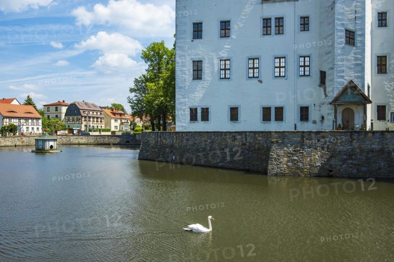 Schoenfeld Castle, also known as Germany's Castle of Magic, a Renaissance palace in the Schoenfeld highlands near Dresden, Saxony, Germany, Europe