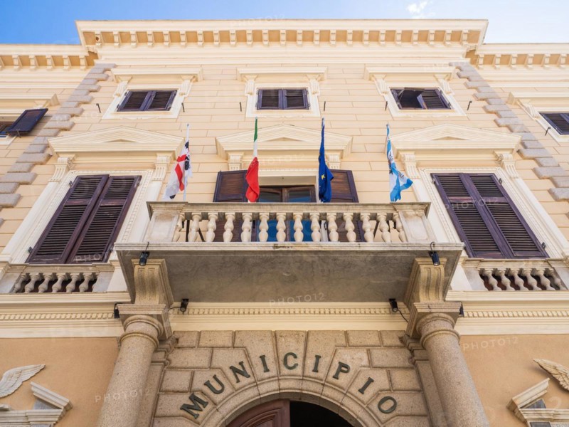 Town Hall, Maddalena, Isola La Maddalena, Sardinia, Italy, Europe