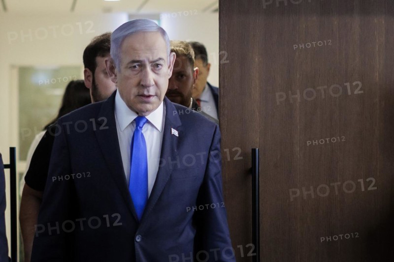 Benjamin Netanyahu, Prime Minister of the State of Israel, arrives for talks with Annalena Baerbock (Alliance 90/The Greens), Federal Foreign Minister, in Jerusalem, 17 April 2024. Photographed on behalf of the Federal Foreign Office