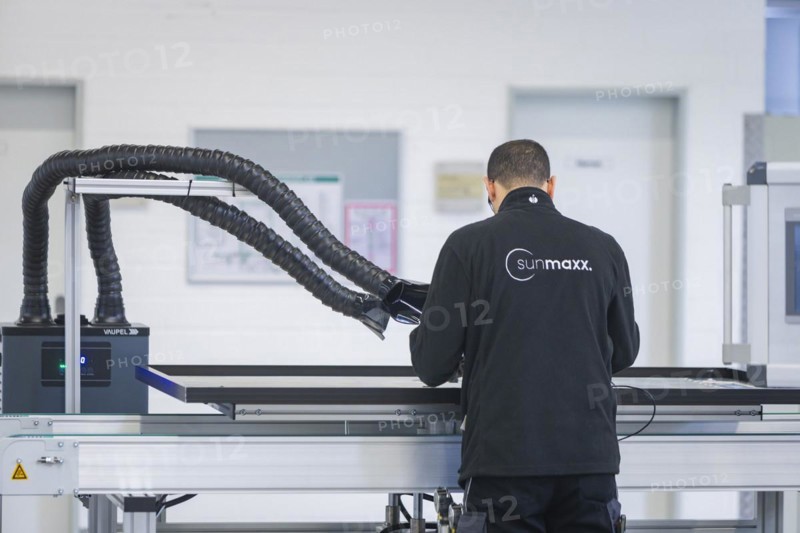 Sunmaxx PVT is a new innovative developer of photovoltaic thermal solar modules. The Fraunhofer ISE has confirmed an overall efficiency of 80% for the PX-1 premium module. The innovation is the combination of photovoltaics and solar thermal energy in one element, Ottendorf-Okrilla, Saxony, Germany, Europe