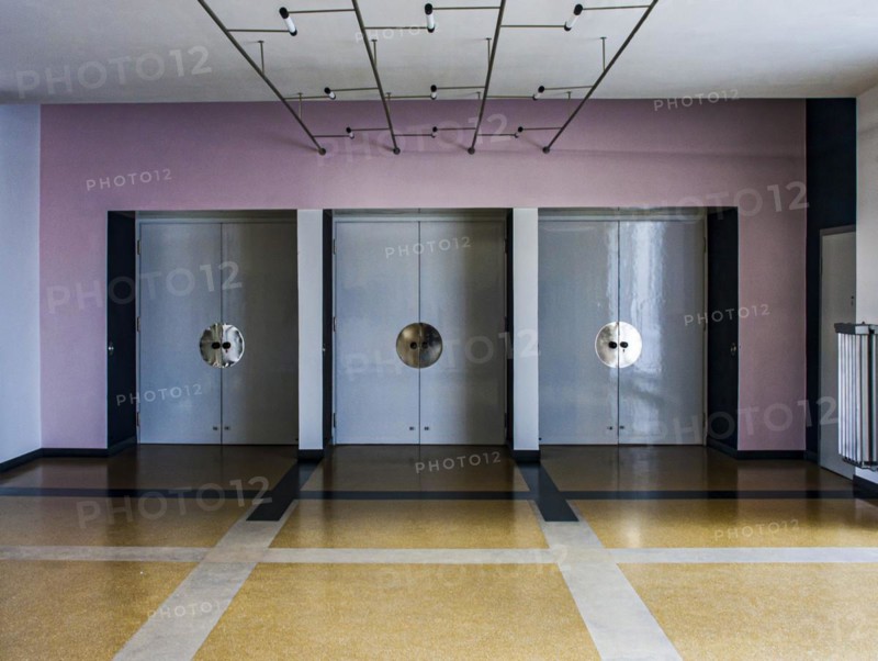 Entrance interior Bauhaus Dessau Saxony-Anhalt, Germany, Europe