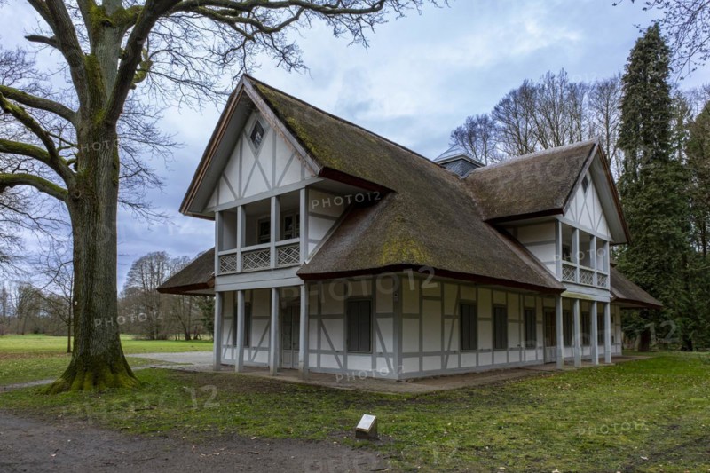 Swiss House in Ludwigslust Palace Park, built in 1789/90 as a country house for Duchess Louise, Ludwigslust, Mecklenburg-Vorpommern, Germany, Europe