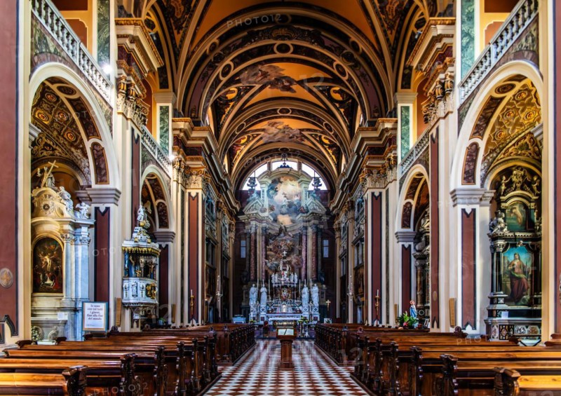 Chiesa Sant Ignazio, 17th century, Gorizia, border town to Slovenia, Friuli, Italy, Gorizia, Friuli, Italy, Europe