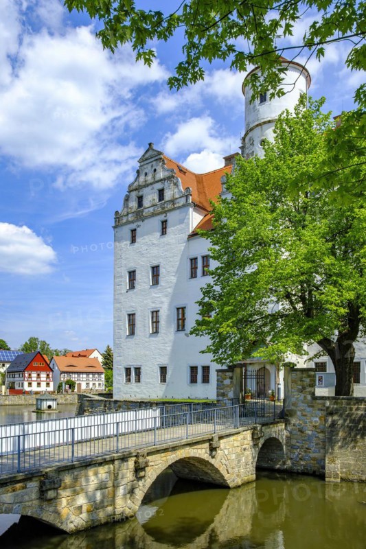 Schoenfeld Castle, also known as Germany's Castle of Magic, a Renaissance palace in the Schoenfeld highlands near Dresden, Saxony, Germany, Europe