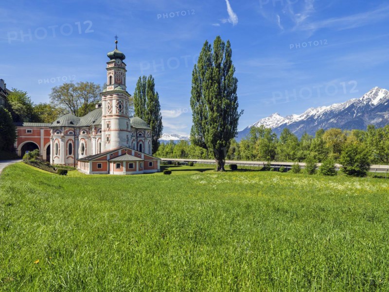St. Charles Monastery, St. Charles Church, Monastery Church of St. Charles Borromeo, Nordkette, Volders, Tyrol, Austria, Europe