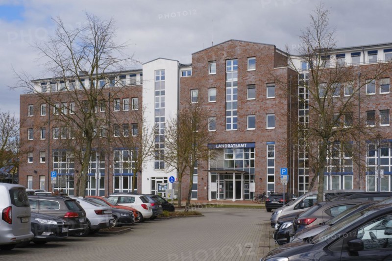 District Office, Waren, Mueritz, Mecklenburg Lake District, Mecklenburg, Mecklenburg-Vorpommern, Germany, Europe
