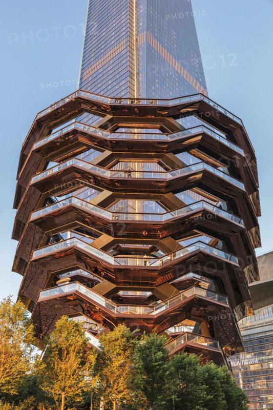 The Vessel, walk-in artwork by British designer Thomas Heatherwick, Hudson Yards, New York City, New York State, USA, New York City, New York, USA, North America