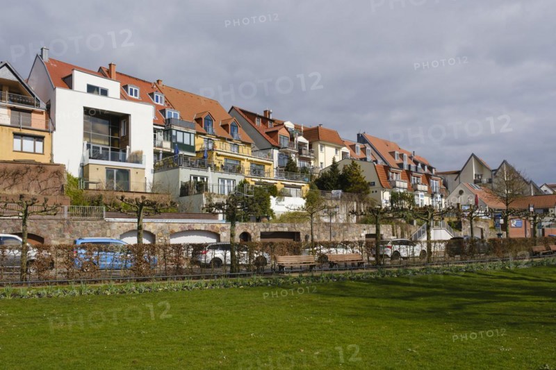 Town view, Modern and old buildings, Waren, Mueritz, Mecklenburg Lake District, Mecklenburg, Mecklenburg-Vorpommern, Germany, Europe