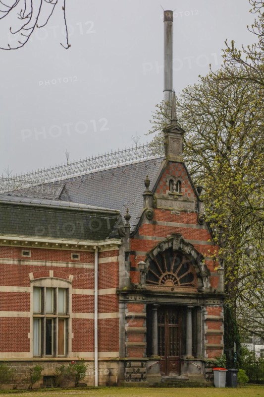 Historic factory building, Solvay chemical plant for the production of bicarbonate and carbonate of soda or sodium carbonate, Dombasle-sur-Meurthe, Departement Meurthe-et-Moselle, Lorraine, Grand Est region, France, Europe